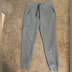 Figs Zamora Jogger Scrub Pants - Dusty Blue - XXS Petite